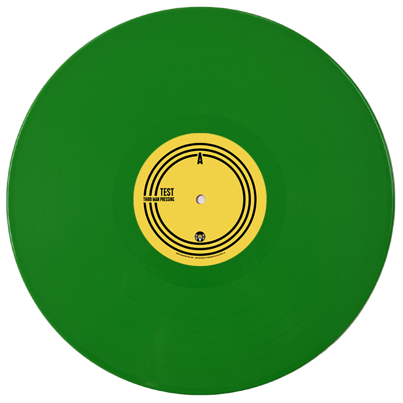 Grass Green color vinyl on white background